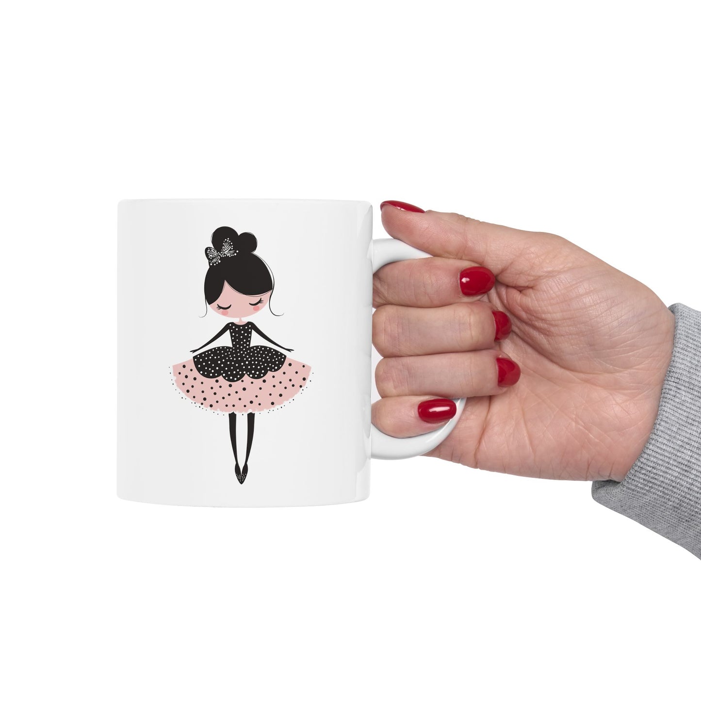 Ballerina Dreams Ceramic Mug, (11oz, 15oz) - Ballerina Cup