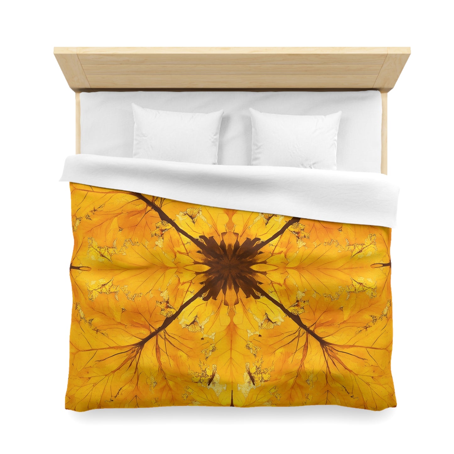 Autumn Leaf Microfiber Duvet Cover | Cozy Bedding for Fall Decor, Nature Lovers, Home Comfort, Gifts for Her, Seasonal Bedroom