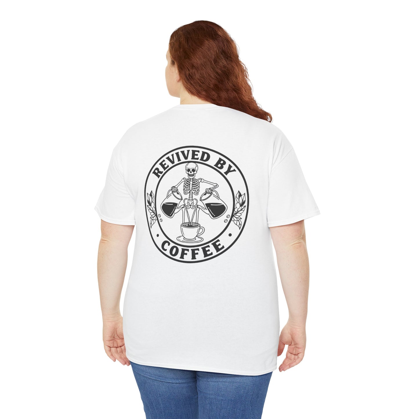 Revived by Coffee Unisex Heavy Cotton Tee - Perfect for Coffee Lovers