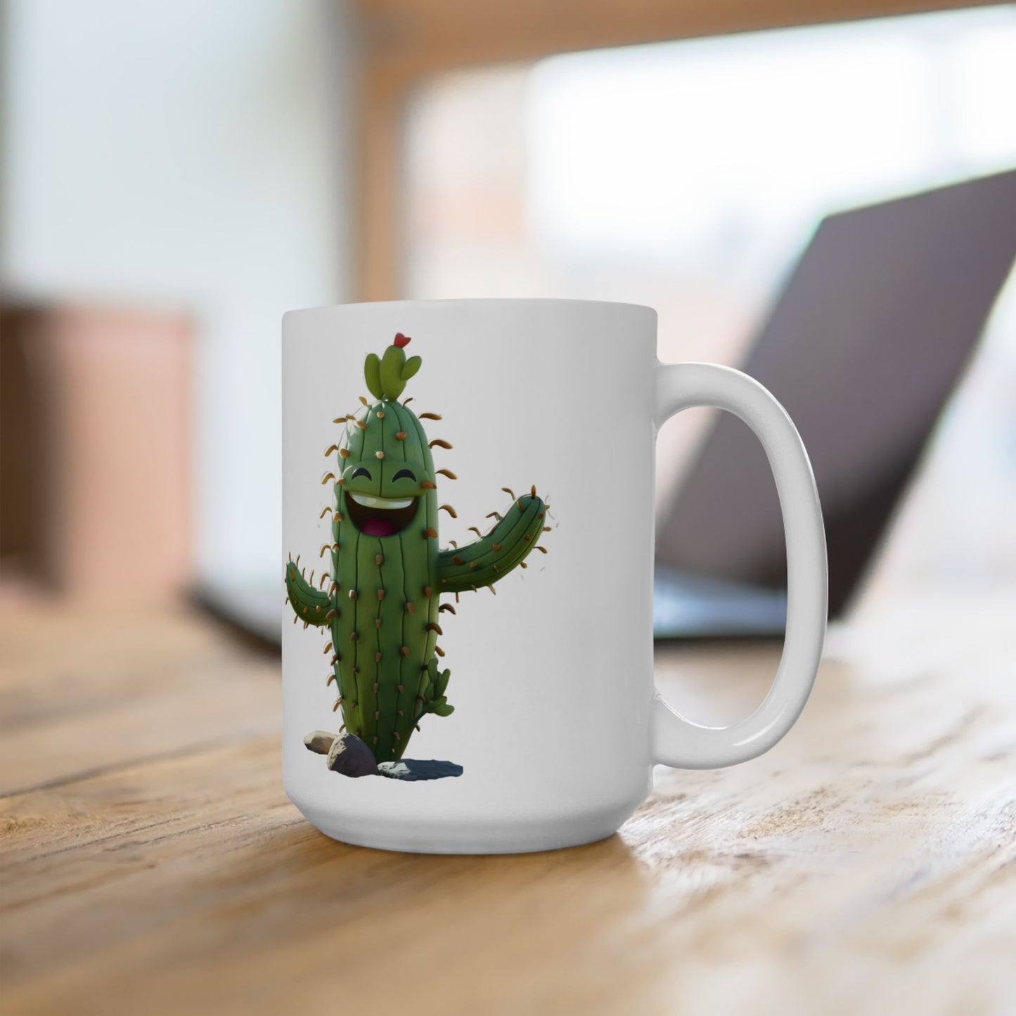 Funny Ceramic Mug with Cactus design, (11oz, 15oz)