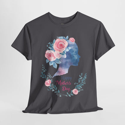 Floral Mother’s Day Heavy Cotton Tee - Gift for Mom