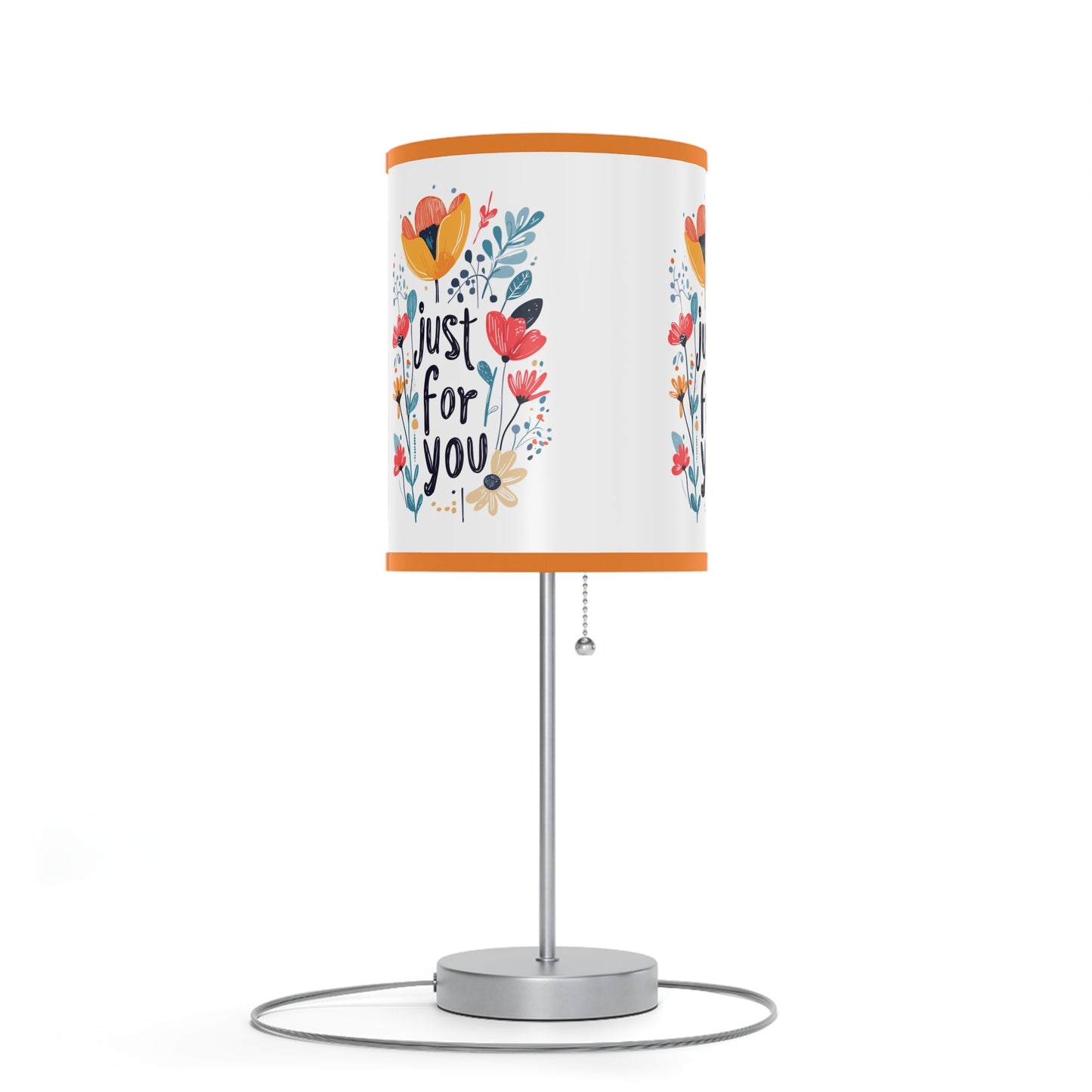 Floral Table Lamp - "Just For You" Design - Gift - Lamp on a Stand, US|CA plug - Table Lamps