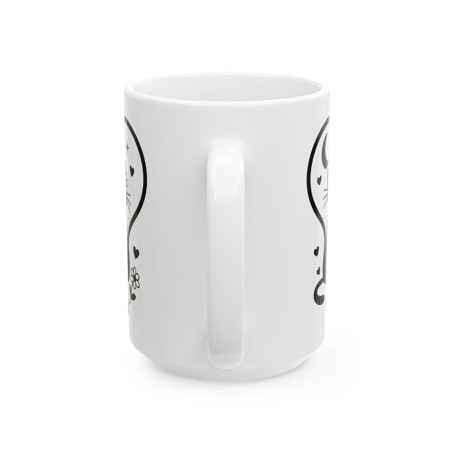 Cute Cat Lover Ceramic Mug - 11oz & 15oz - Perfect for Home & Office