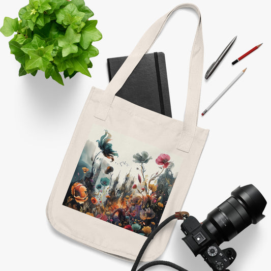Organic Canvas Nature and Castle Tote Bag