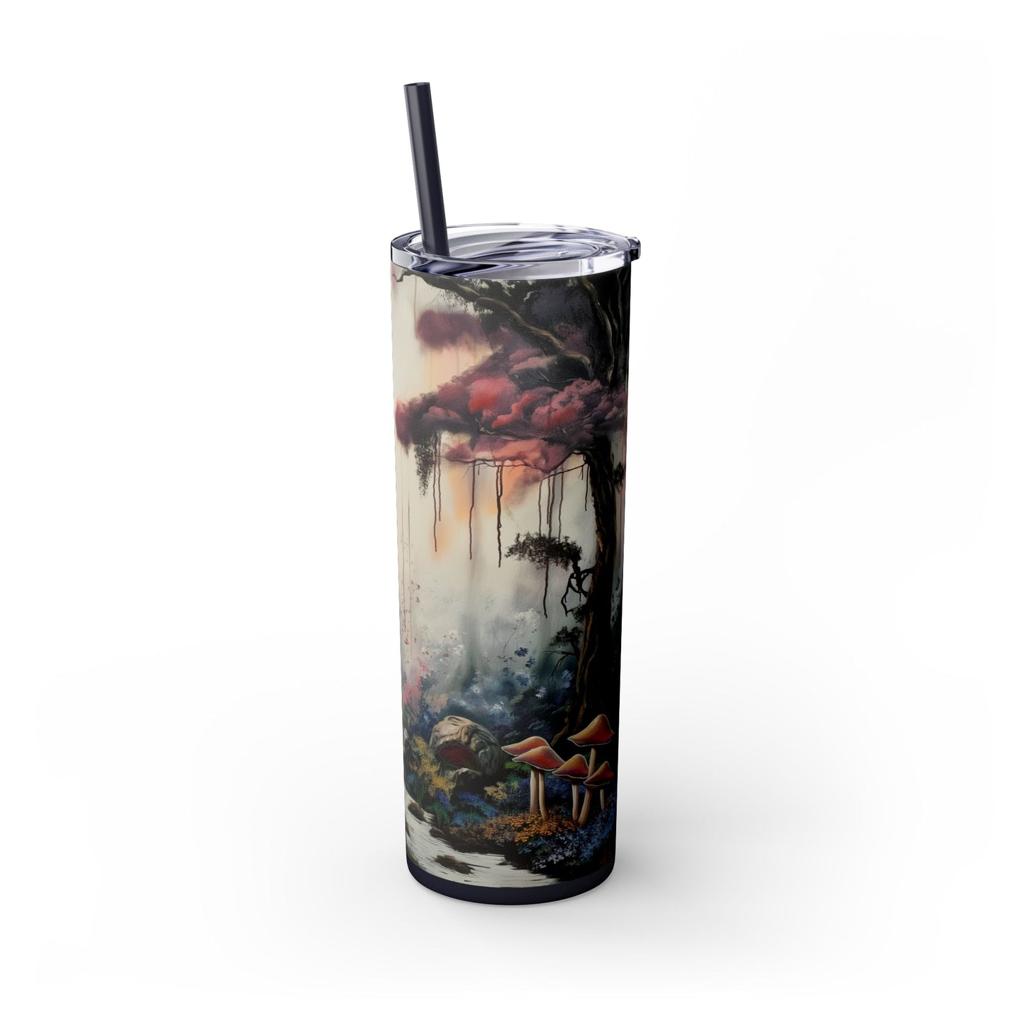 Skinny Tumbler with Straw, 20oz - Forest Insulated Tumbler