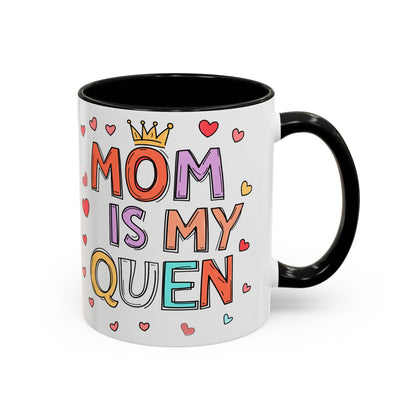 Queen Mom Accent Coffee Mug - Perfect Gift for Mother's Day - Birthday Gift