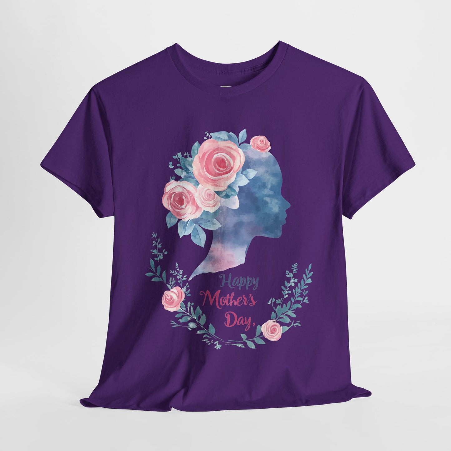 Floral Mother’s Day Heavy Cotton Tee - Gift for Mom