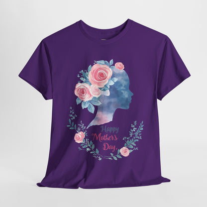 Floral Mother’s Day Heavy Cotton Tee - Gift for Mom