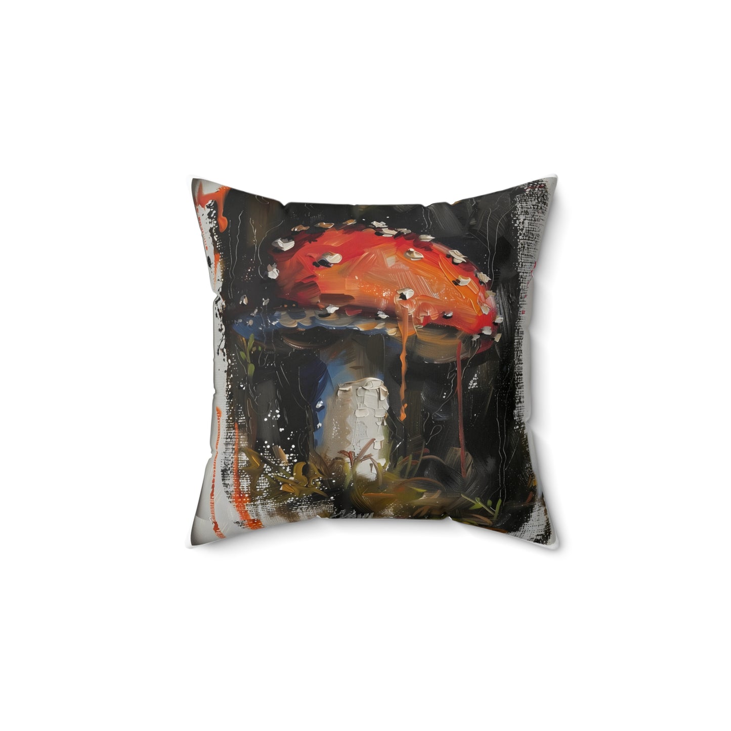 Square Oil colored Mushroom Cushion
