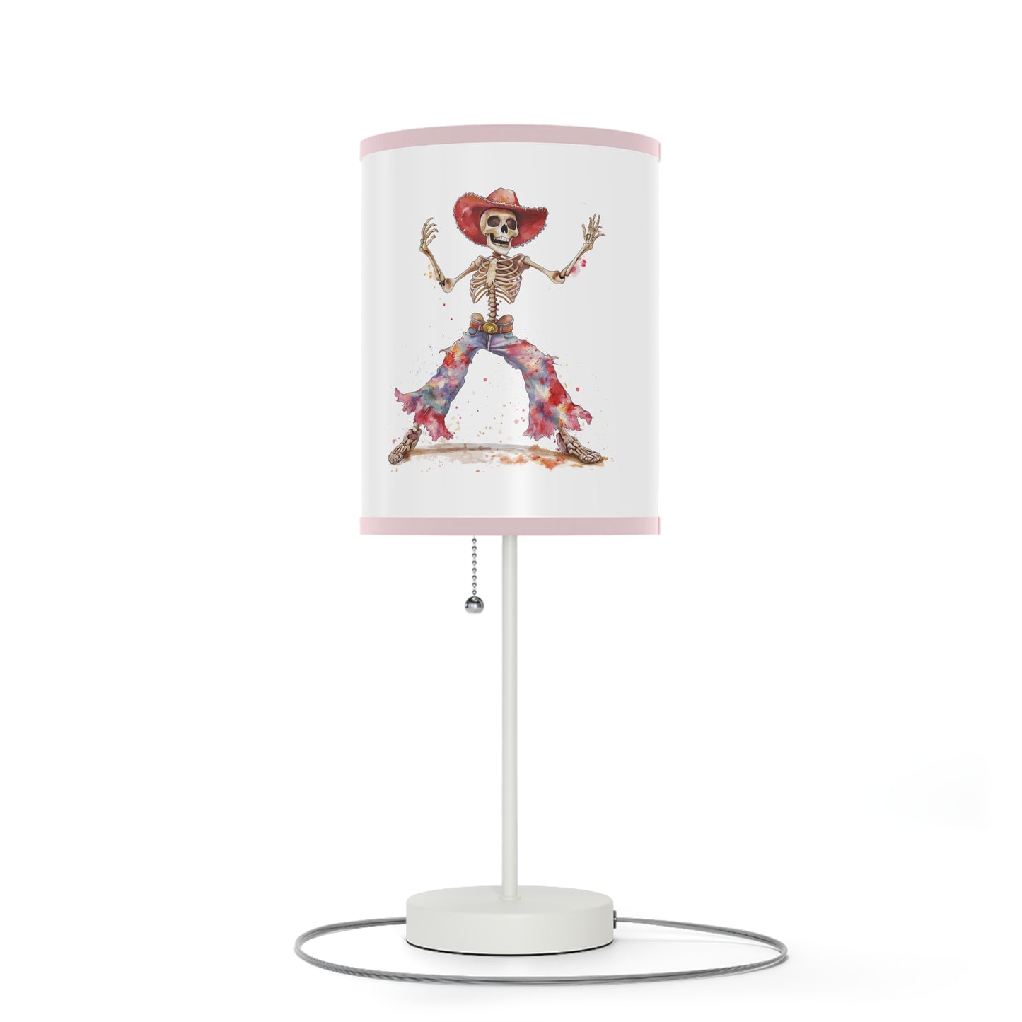 Lamp on a Stand, US|CA plug - Watercolor Skeleton Lamp - Table Lamps