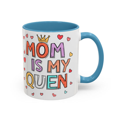 Queen Mom Accent Coffee Mug - Perfect Gift for Mother's Day - Birthday Gift