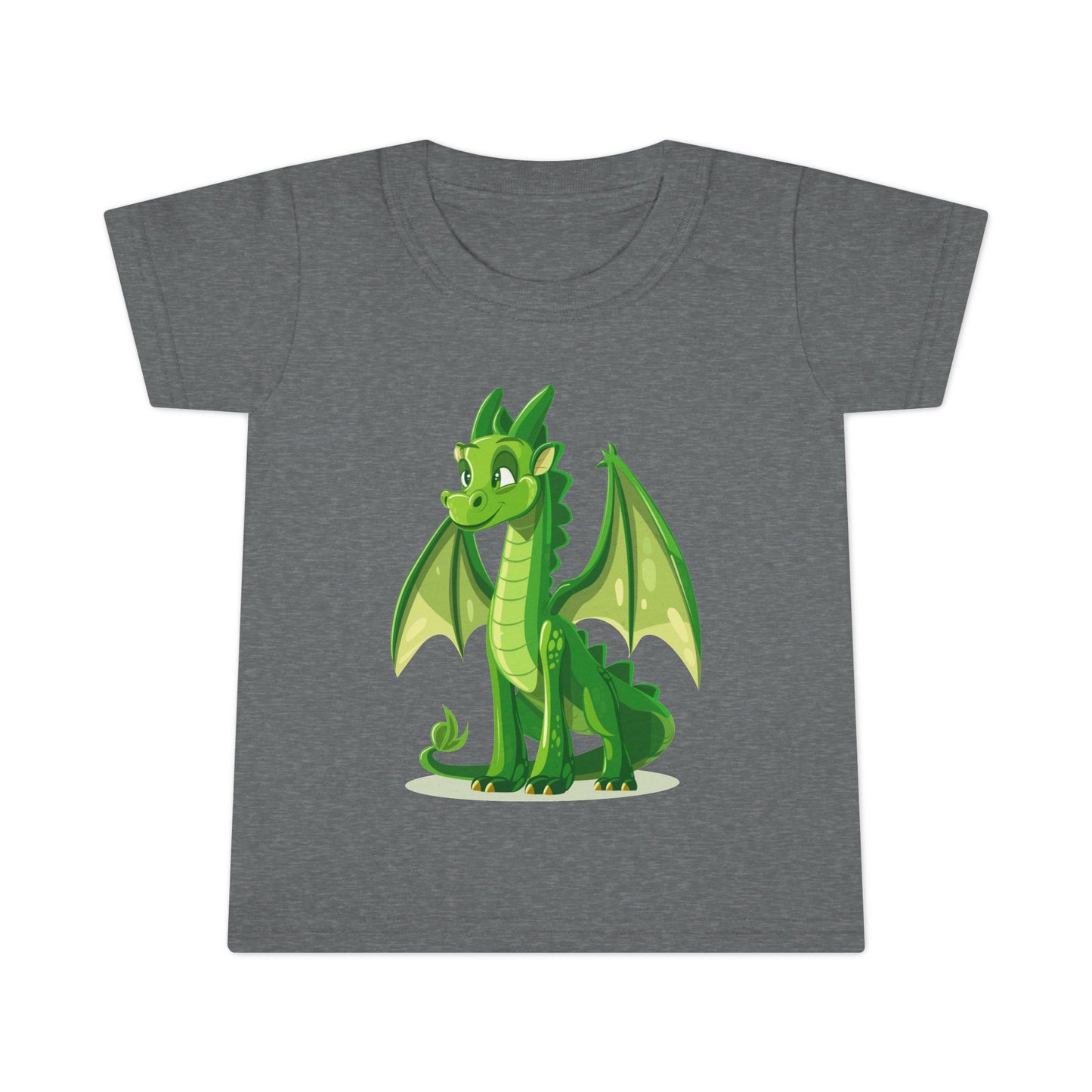 Cute Green Dragon Toddler T-Shirt - Adorable Kids Tee for Playtime and Parties - Unisex Toddler T-Shirt