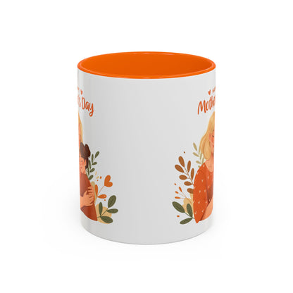 Happy Mother's Day Accent Coffee Mug - 11oz & 15oz, Perfect Gift for Moms