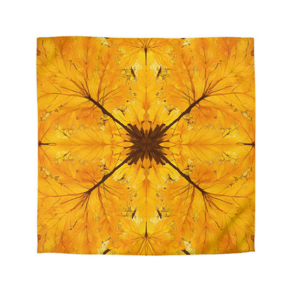Autumn Leaf Microfiber Duvet Cover | Cozy Bedding for Fall Decor, Nature Lovers, Home Comfort, Gifts for Her, Seasonal Bedroom
