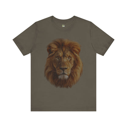 Unisex Lion Portrait Tee - Majestic King of the Jungle T-shirt