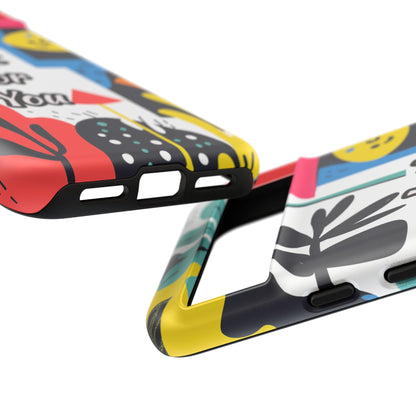 Colorful Phone Case with "Just For You" Design - Fun Gift, Unique Phone Accessory, Vibrant Design, Custom Gift Idea, Personal Touch