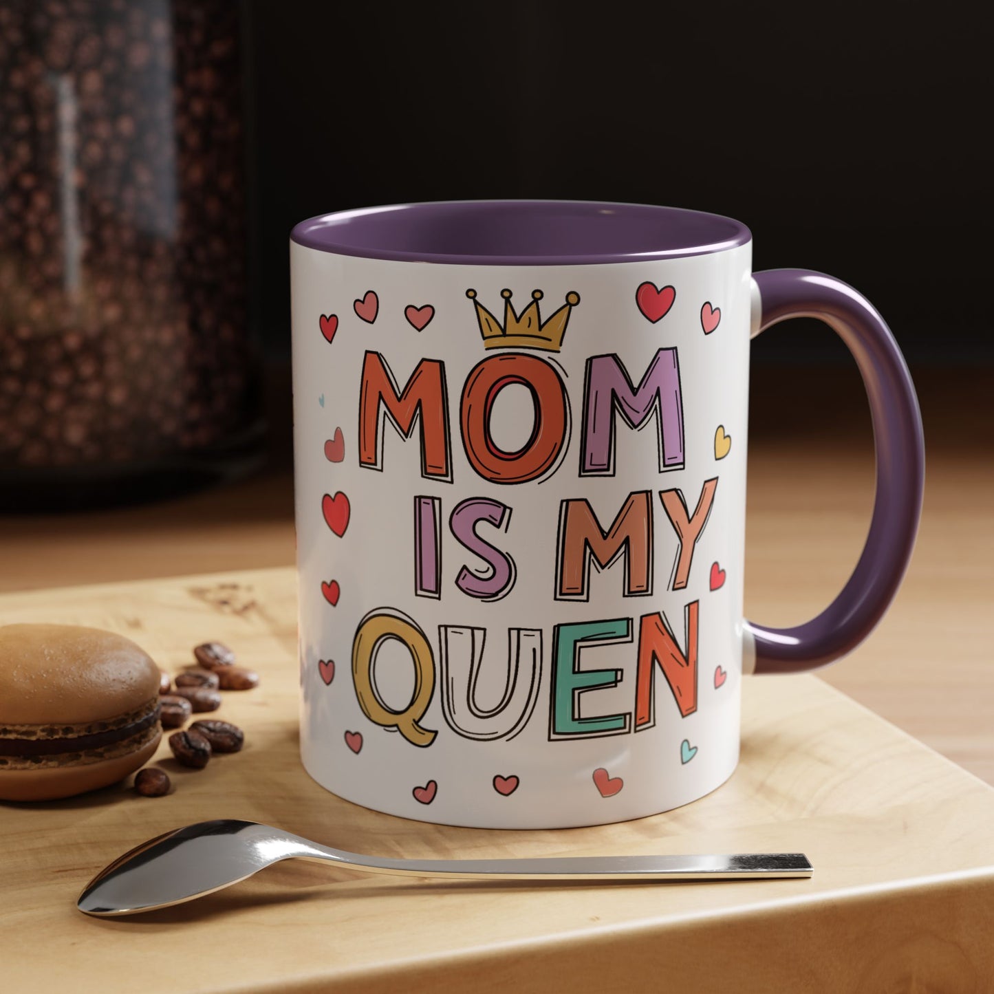 Queen Mom Accent Coffee Mug - Perfect Gift for Mother's Day - Birthday Gift