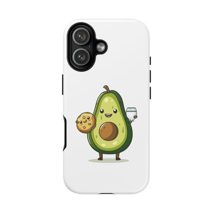 Tough Cases with Cute avocado cartoon character for iPhone, Samsung, and Google case