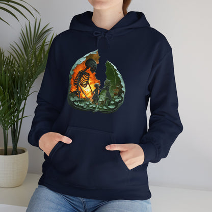 Unisex Heavy Blend™ Hooded Sweatshirt - Skeleton Design Hoodie