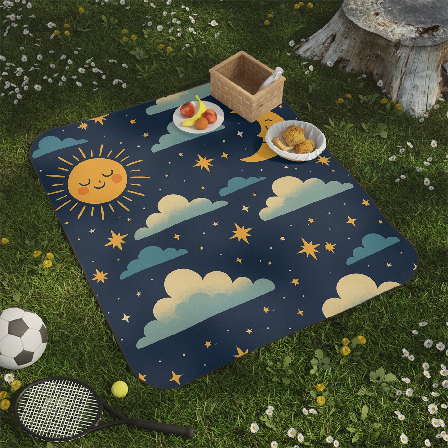 Cozy Starry Sky Picnic Blanket - Perfect for Outdoor Gatherings