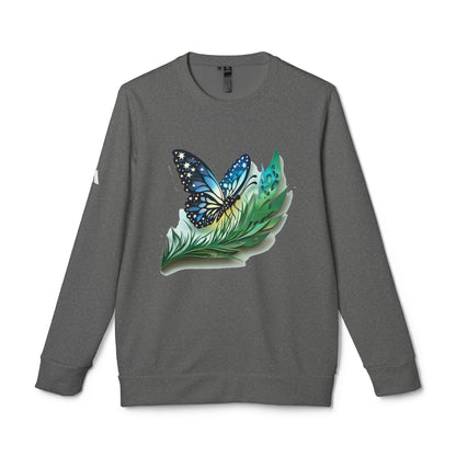 Butterfly Adidas Unisex Fleece Crewneck Sweatshirt