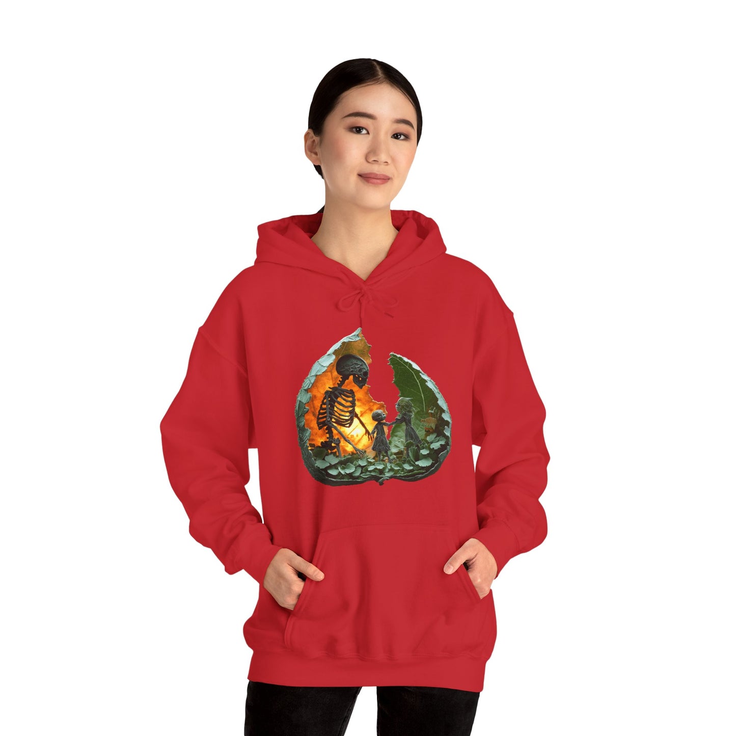 Unisex Heavy Blend™ Hooded Sweatshirt - Skeleton Design Hoodie