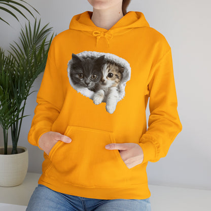 Cute Cat Design for Cat Lovers - Unisex Heavy Blend™ Hooded Sweatshirt - Cat Hoodies for Men and Women