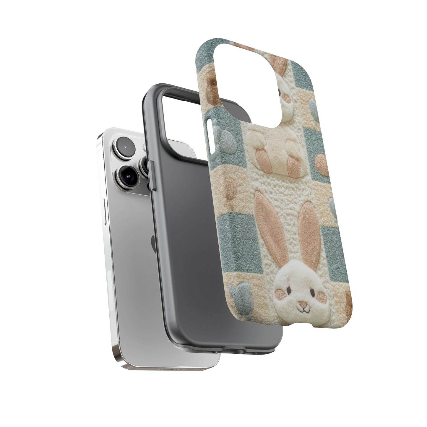Adorable Rabbits Phone Case – Cute & Durable Protection - iPhone, Samsung, and Google case