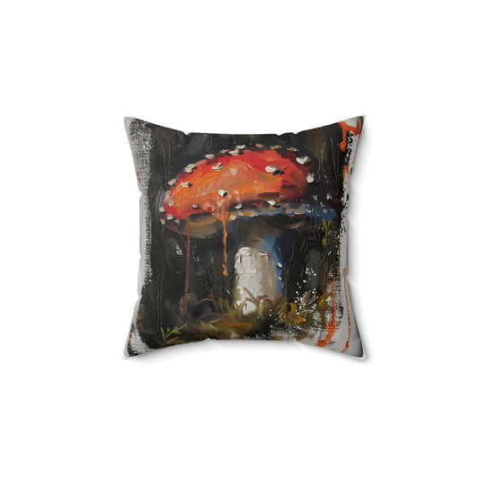 Square Oil colored Mushroom Cushion