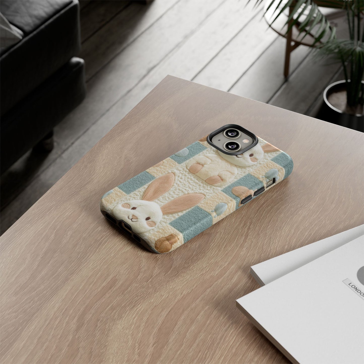 Adorable Rabbits Phone Case – Cute & Durable Protection - iPhone, Samsung, and Google case