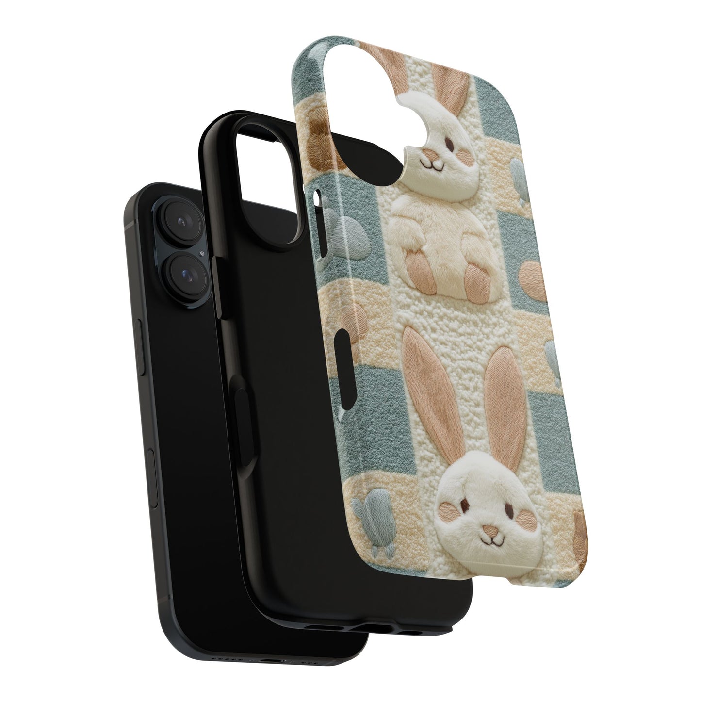Adorable Rabbits Phone Case – Cute & Durable Protection - iPhone, Samsung, and Google case