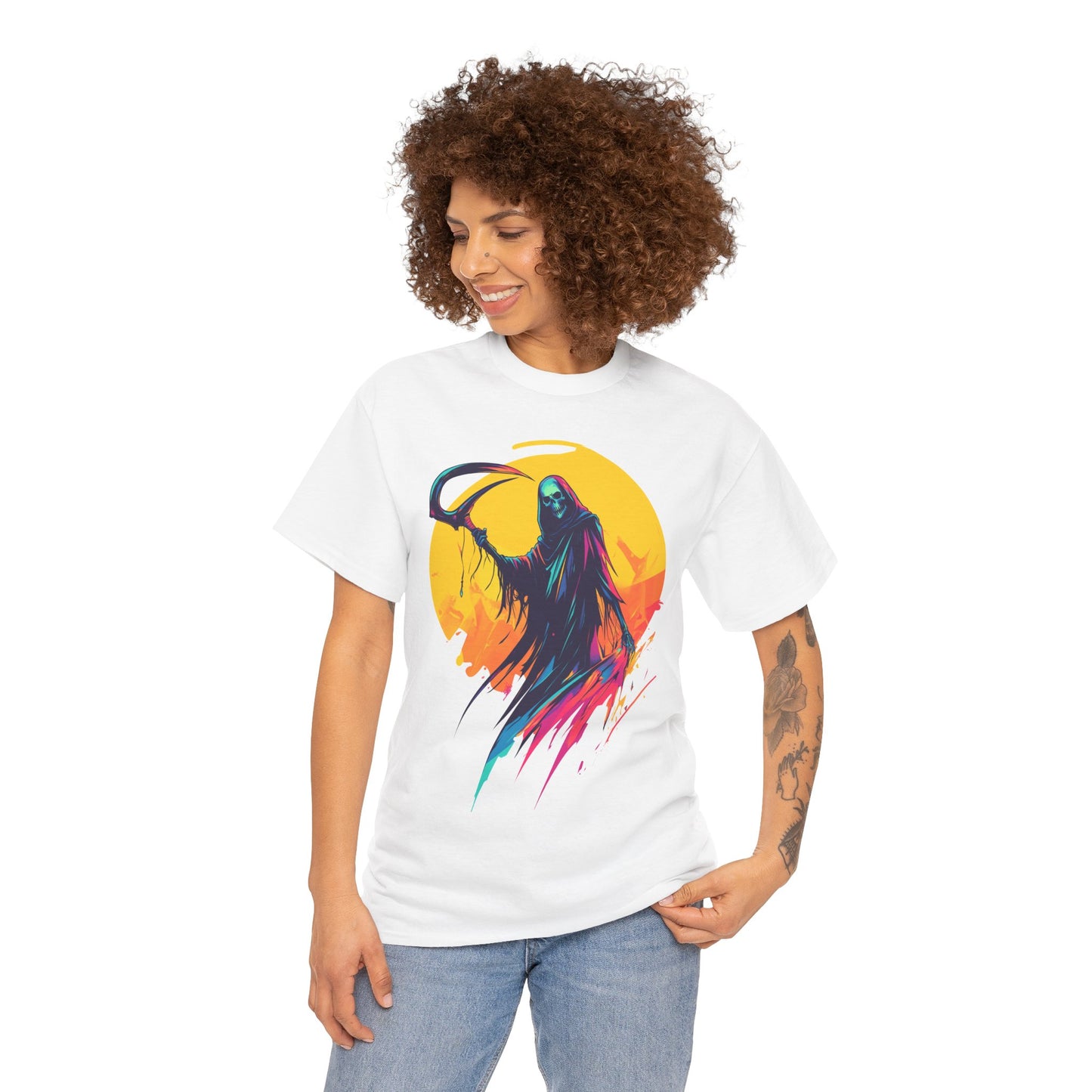Spooky T-shirt - Unisex Heavy Cotton Tee - Halloween Tee