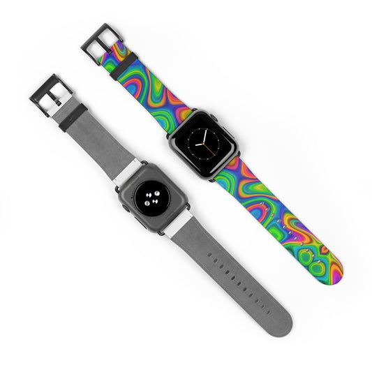 Psychedelic Swirl Watch Band