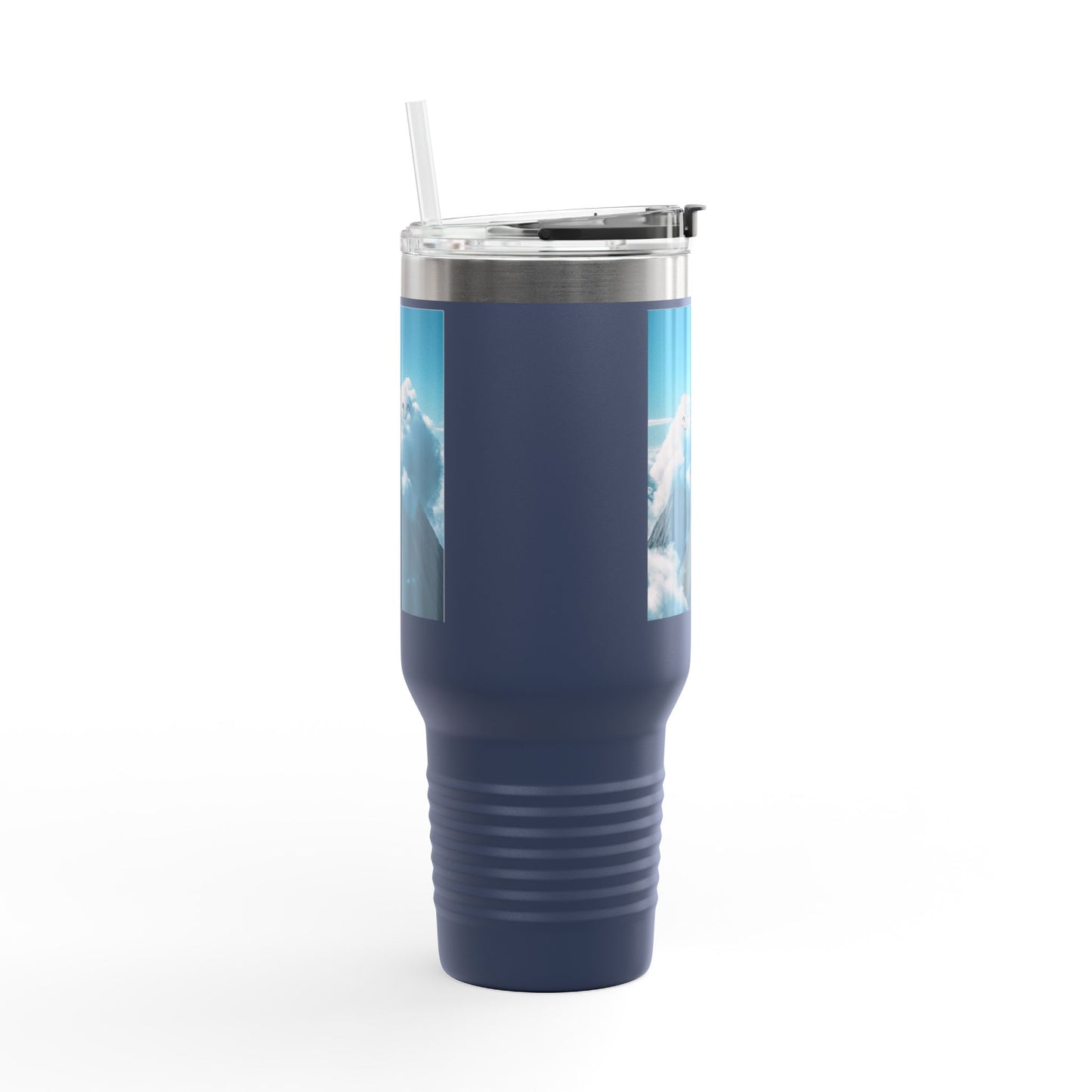 Insulated Travel Mug, 40oz - Cloud Smiles Design Insulated Mug