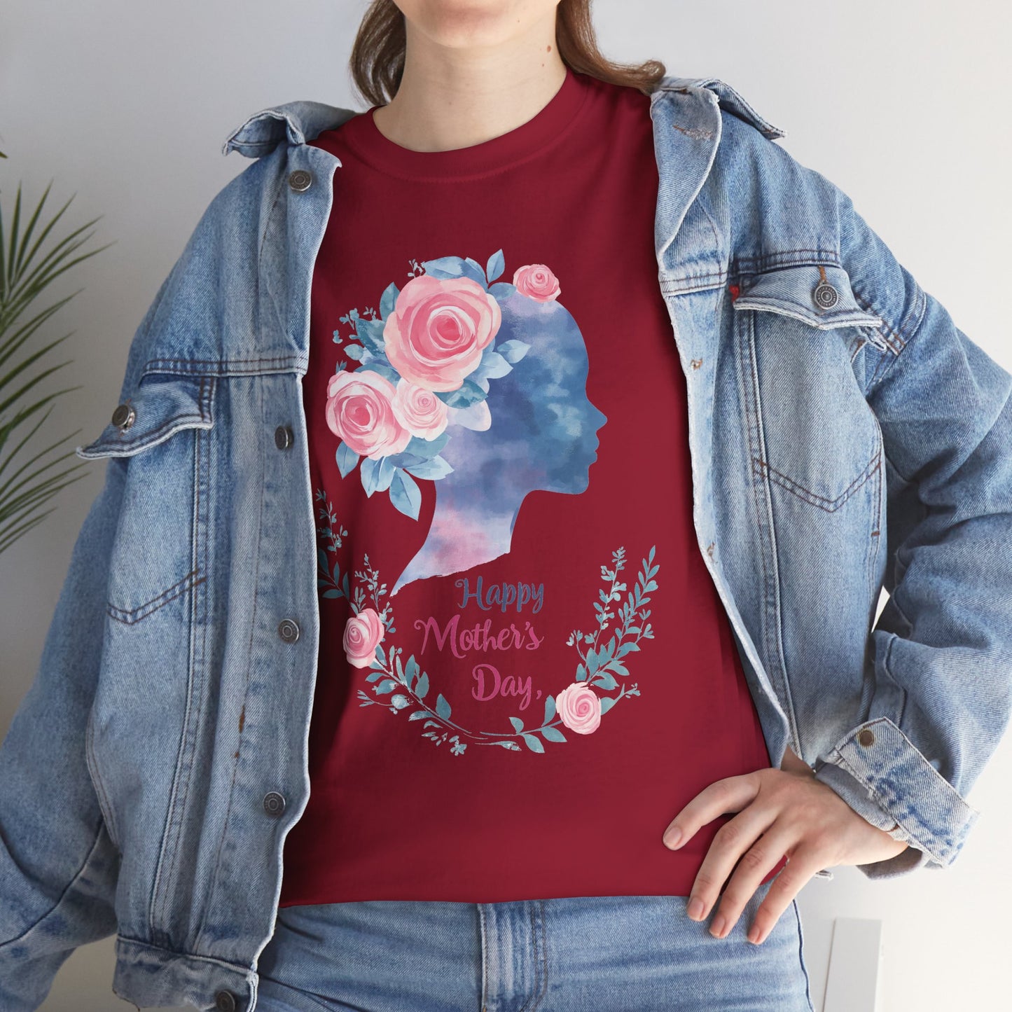 Floral Mother’s Day Heavy Cotton Tee - Gift for Mom