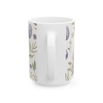Easter Bunny Ceramic Mug - Ceramic Mug, (11oz, 15oz) - Easter Gift