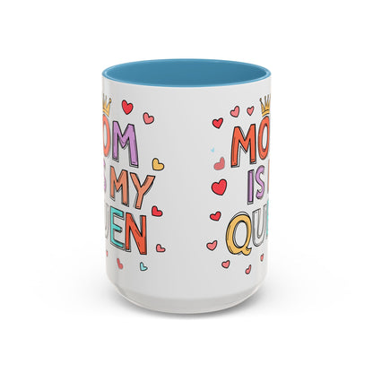 Queen Mom Accent Coffee Mug - Perfect Gift for Mother's Day - Birthday Gift