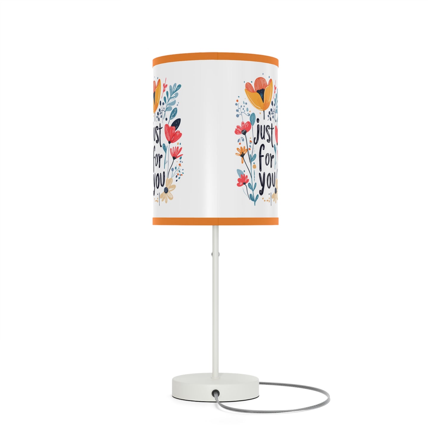Floral Table Lamp - "Just For You" Design - Gift - Lamp on a Stand, US|CA plug - Table Lamps