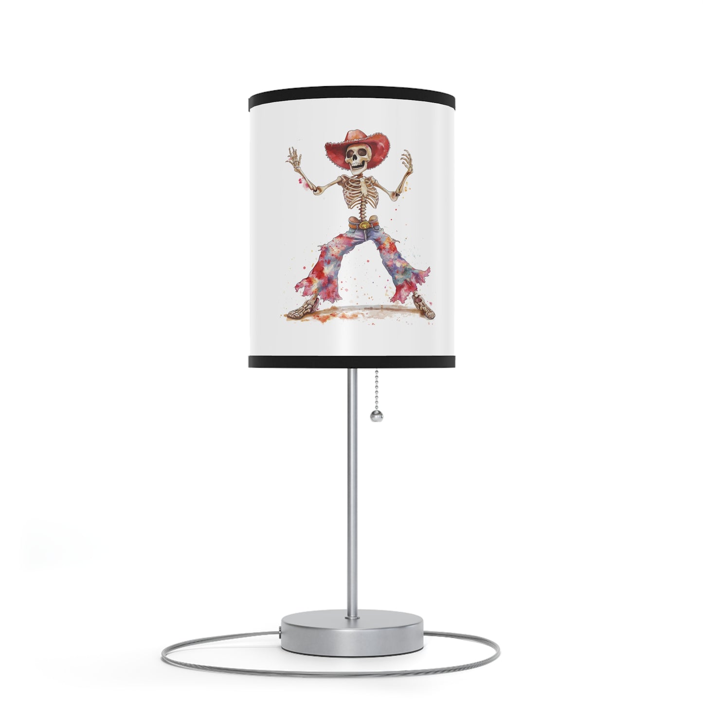 Lamp on a Stand, US|CA plug - Watercolor Skeleton Lamp - Table Lamps