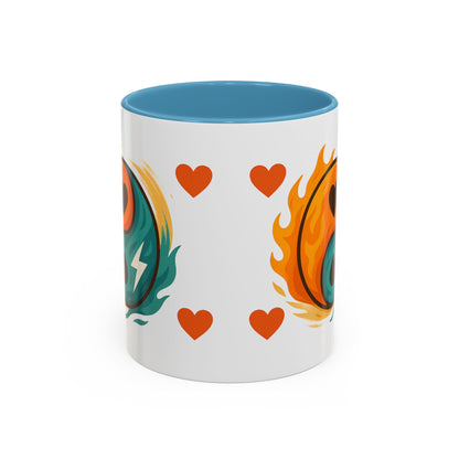Bold Yin Yang Accent Coffee Mug – 11oz & 15oz – Perfect for Coffee Lovers