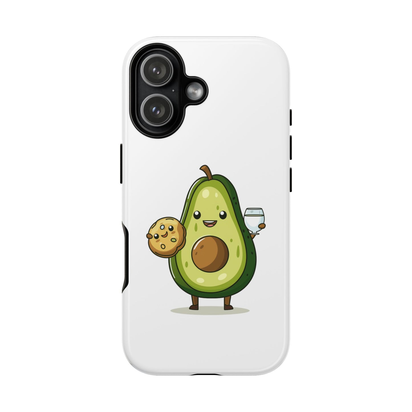 Tough Cases with Cute avocado cartoon character for iPhone, Samsung, and Google case