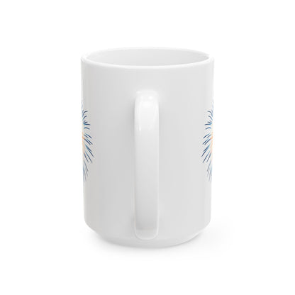 Fireworks Ceramic Mug, (11oz, 15oz)