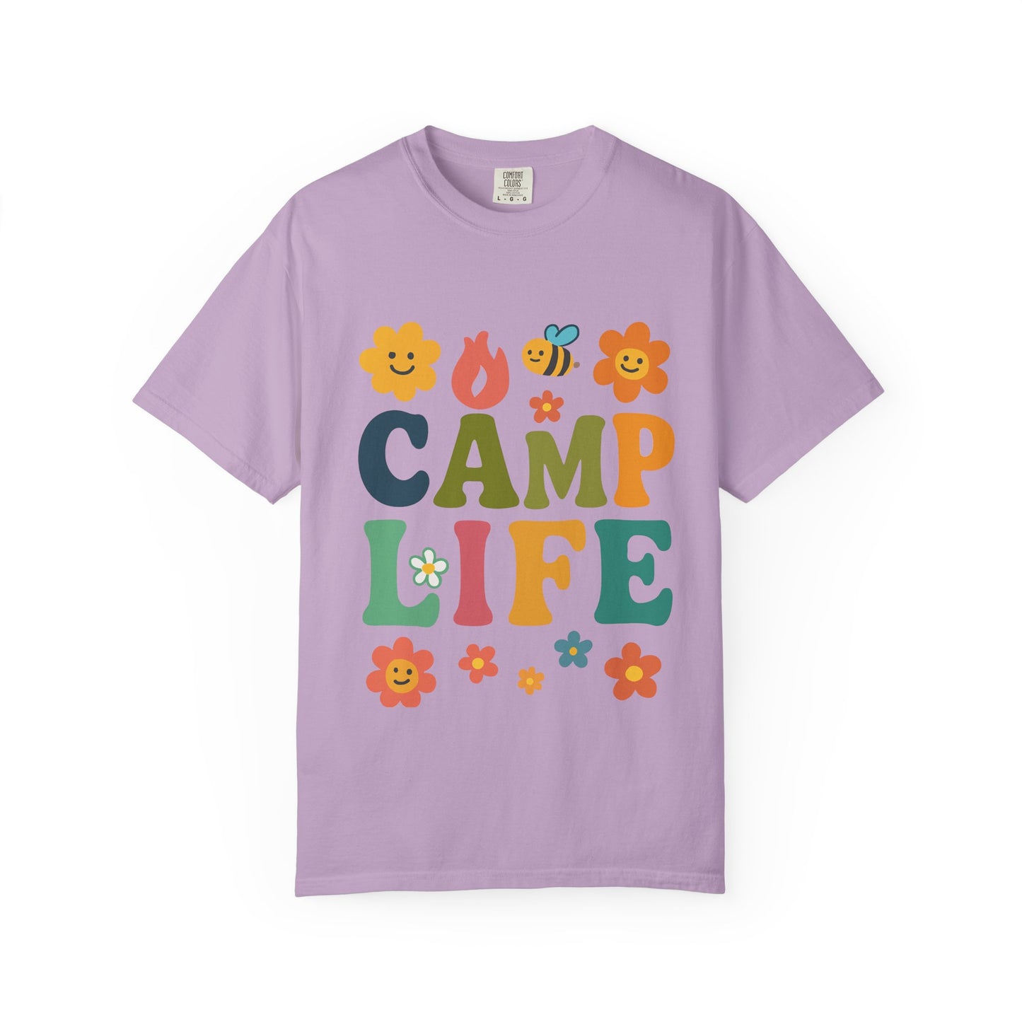 Camp Life Unisex Garment-Dyed T-Shirt - Fun and Colorful Outdoor Vibes