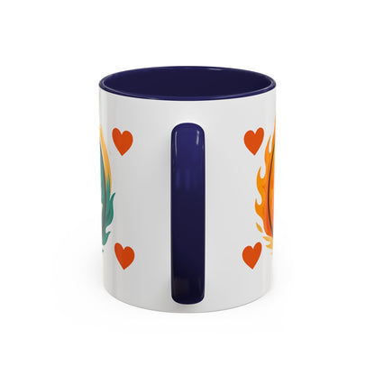 Bold Yin Yang Accent Coffee Mug – 11oz & 15oz – Perfect for Coffee Lovers