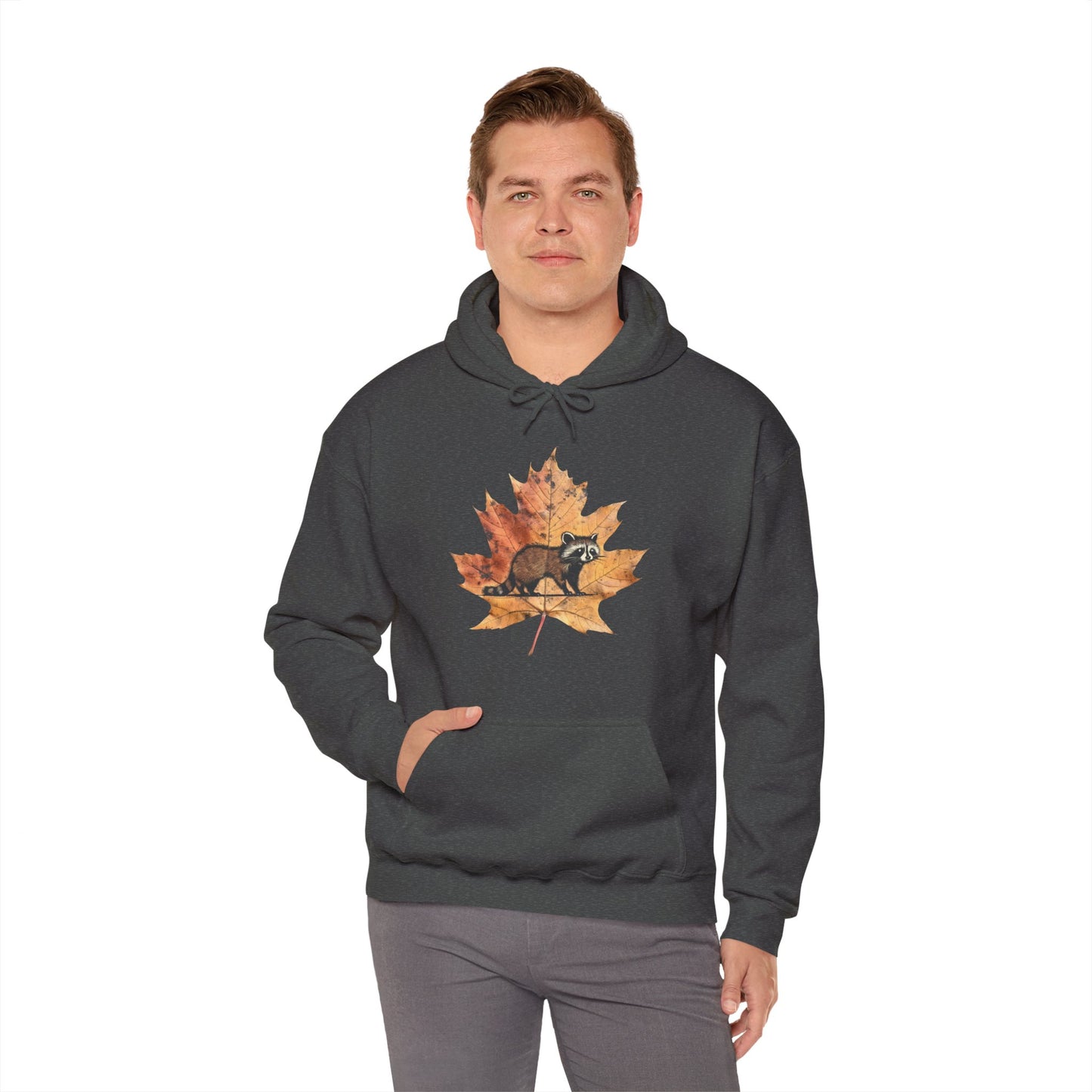 Raccoon Design Hoodie - Unisex Heavy Blend™ Hooded Sweatshirt