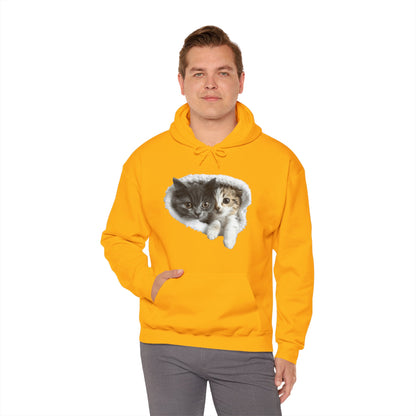 Cute Cat Design for Cat Lovers - Unisex Heavy Blend™ Hooded Sweatshirt - Cat Hoodies for Men and Women