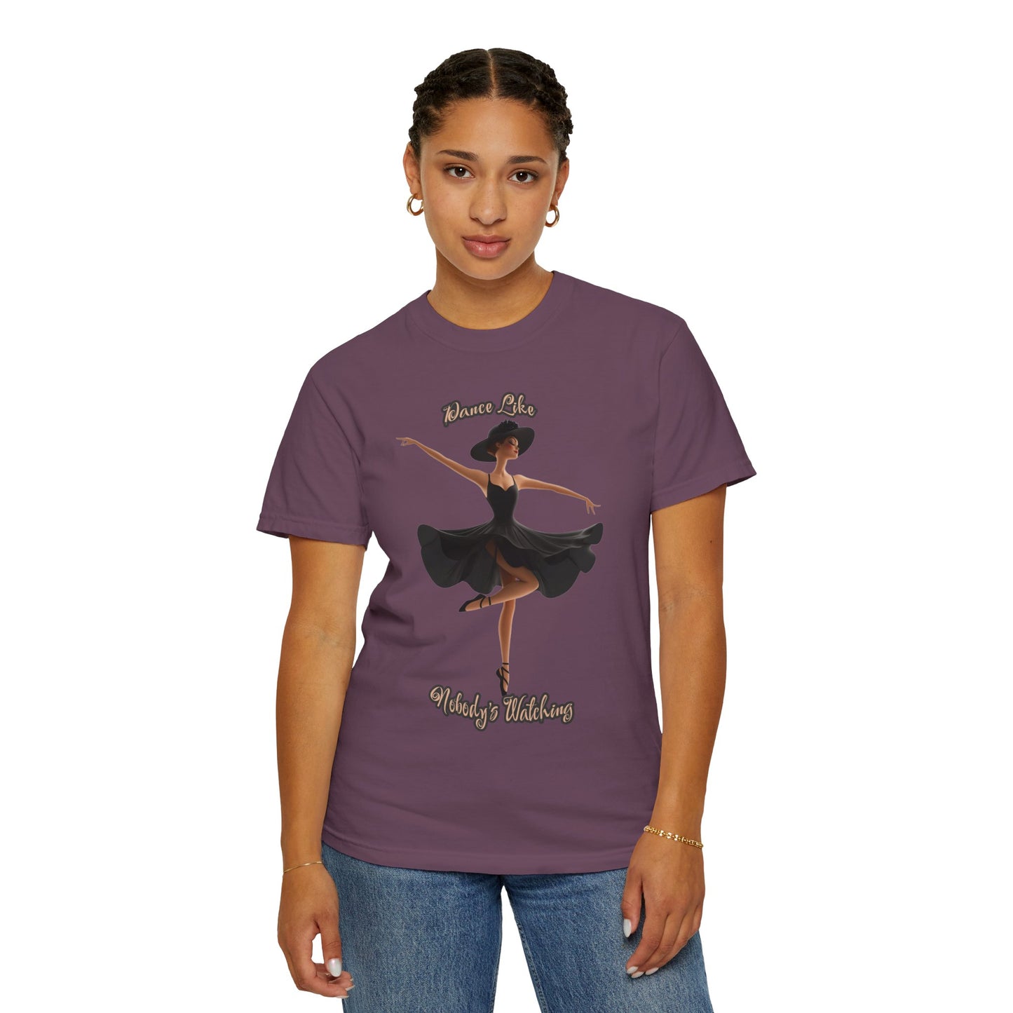Ballet Inspired Woman's T-Shirt - 'Dance Like Nobody's Watching'