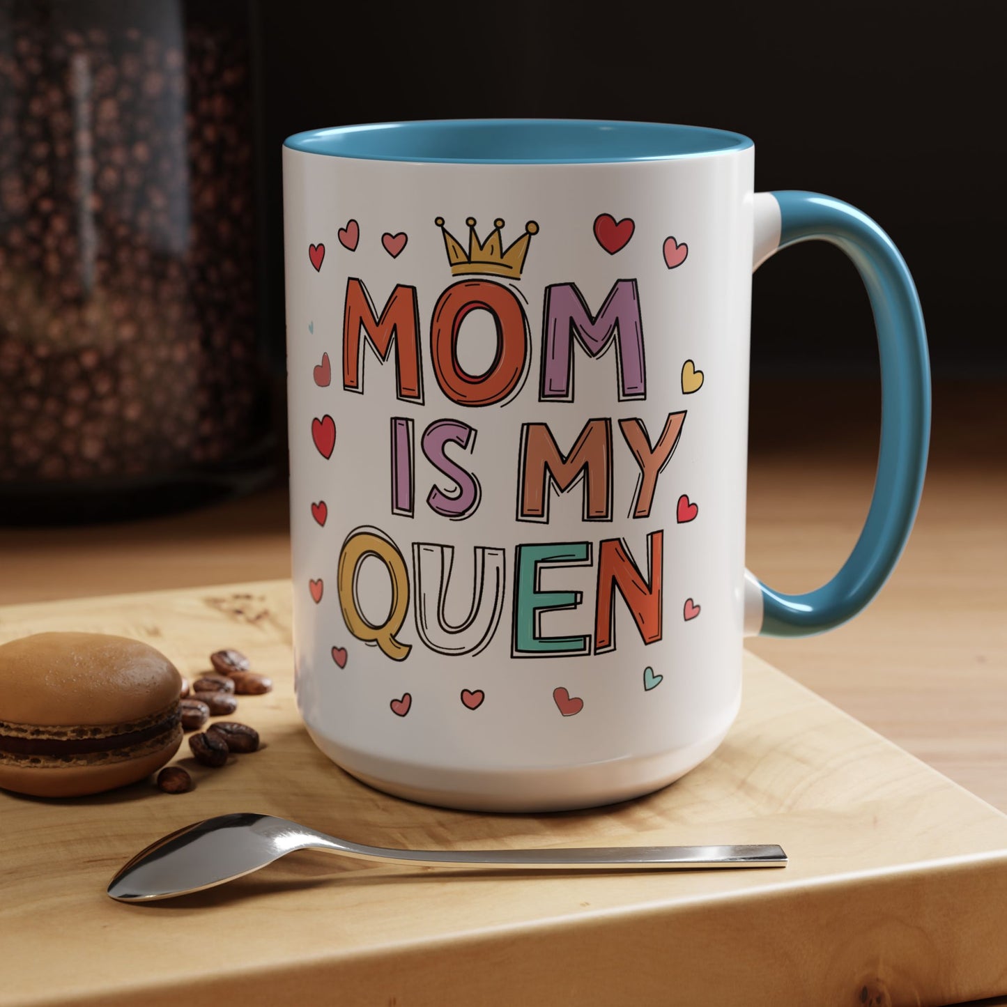 Queen Mom Accent Coffee Mug - Perfect Gift for Mother's Day - Birthday Gift