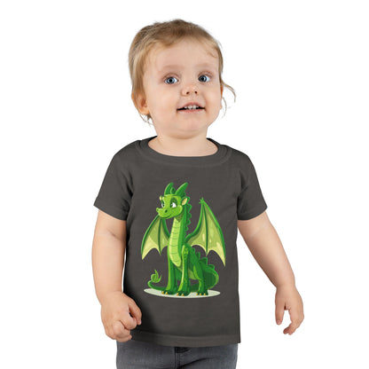 Cute Green Dragon Toddler T-Shirt - Adorable Kids Tee for Playtime and Parties - Unisex Toddler T-Shirt