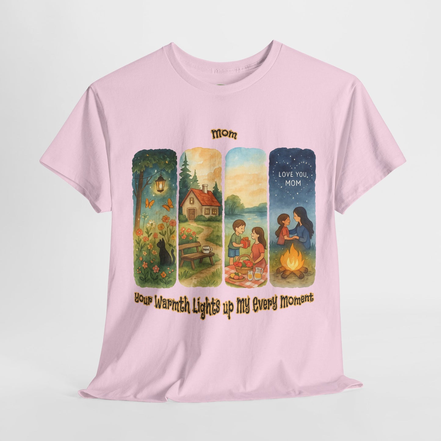 Mom Love Unisex Cotton Tee - Nostalgic & Heartwarming Gift for Mother's Day - Birthday Gift